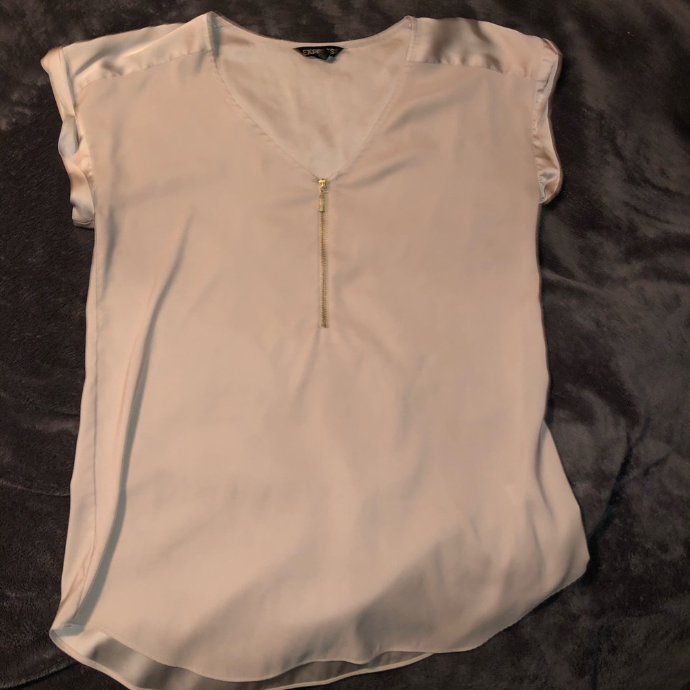 Champagne colored Express Gramercy top
